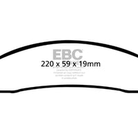 EBC 06-11 Dodge Ram 1500 Mega Cab 2WD Greenstuff Front Brake Pads - Brakes Rotors &