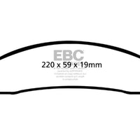 EBC 06-11 Dodge Ram 1500 Mega Cab 2WD Greenstuff Front Brake Pads - Brakes Rotors &