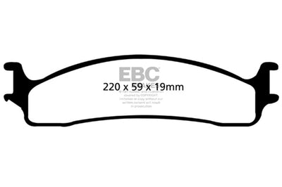 EBC 06-11 Dodge Ram 1500 Mega Cab 2WD Greenstuff Front Brake Pads - Brakes Rotors &