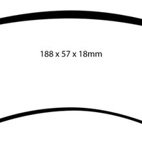 EBC 06-11 Dodge Ram 1500 Mega Cab 2WD Yellowstuff Rear Brake Pads - Brakes Rotors &