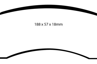 EBC 06-11 Dodge Ram 1500 Mega Cab 2WD Yellowstuff Rear Brake Pads - Brakes Rotors &