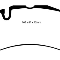 EBC 07-08 Ferrari 430 Scuderia 4.3 Bluestuff Front Brake Pads - Brakes Rotors &