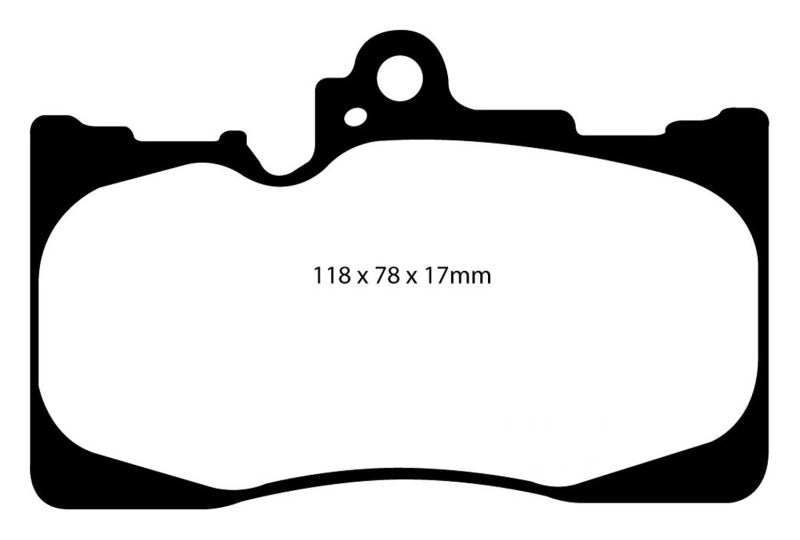 EBC 07-08 Lexus GS350 3.5 RWD Yellowstuff Front Brake Pads - Brakes Rotors &