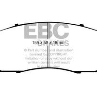 EBC 07-09 Acura RDX 2.3 Turbo Yellowstuff Front Brake Pads - Brakes Rotors &