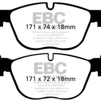 EBC 07-10 BMW X5 3.0 Yellowstuff Front Brake Pads - Brakes Rotors &