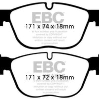EBC 07-10 BMW X5 3.0 Yellowstuff Front Brake Pads - Brakes Rotors &