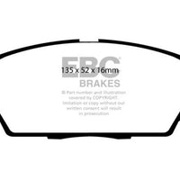 EBC 07-11 Acura CSX (Canada) 2.0 Type S Yellowstuff Front Brake Pads - Brakes Rotors &