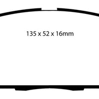 EBC 07-11 Acura CSX (Canada) 2.0 Type S Yellowstuff Front Brake Pads - Brakes Rotors &