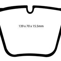 EBC 07-11 Mercedes-Benz CL63 AMG 6.2 Yellowstuff Front Brake Pads - Brakes Rotors &