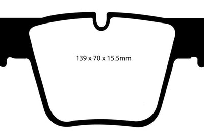 EBC 07-11 Mercedes-Benz CL63 AMG 6.2 Yellowstuff Front Brake Pads - Brakes Rotors &