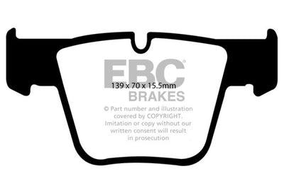 EBC 07-11 Mercedes-Benz CL63 AMG 6.2 Yellowstuff Front Brake Pads - Brakes Rotors &