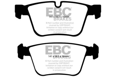 EBC 07-11 Mercedes-Benz CL63 AMG 6.2 Yellowstuff Rear Brake Pads - Brakes Rotors &