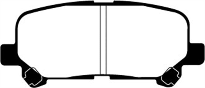 EBC 07-13 Acura MDX 3.7 Greenstuff Rear Brake Pads (For 12.6in. Rotors) - Brakes Rotors &