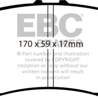 EBC 07-13 Acura MDX 3.7 Yellowstuff Front Brake Pads - Brakes Rotors &