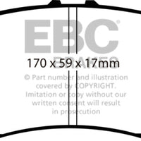 EBC 07-13 Acura MDX 3.7 Yellowstuff Front Brake Pads - Brakes Rotors &