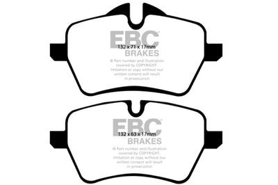EBC 07-14 Mini Hardtop 1.6 Turbo Cooper S Yellowstuff Front Brake Pads - Brakes Rotors &