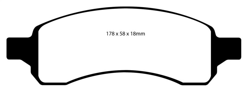 EBC 07 + Buick Enclave 3.6 Yellowstuff Front Brake Pads - Brakes Rotors &