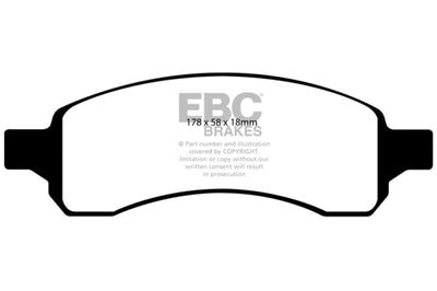 EBC 07 + Buick Enclave 3.6 Yellowstuff Front Brake Pads - Brakes Rotors &