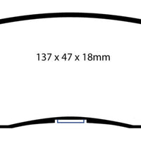 EBC 07 + Buick Enclave 3.6 Yellowstuff Rear Brake Pads - Brakes Rotors &