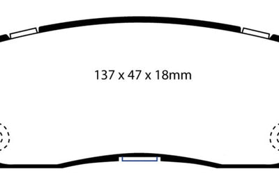 EBC 07 + Buick Enclave 3.6 Yellowstuff Rear Brake Pads - Brakes Rotors &