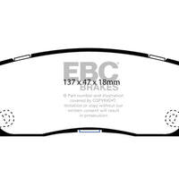 EBC 07 + Buick Enclave 3.6 Yellowstuff Rear Brake Pads - Brakes Rotors &
