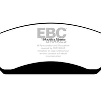 EBC 07 Cadillac Escalade 6.2 2WD Yellowstuff Front Brake Pads - Brakes Rotors &
