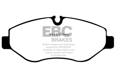 EBC 07 + Dodge Sprinter 2500 Greenstuff Front Brake Pads - Brakes Rotors &