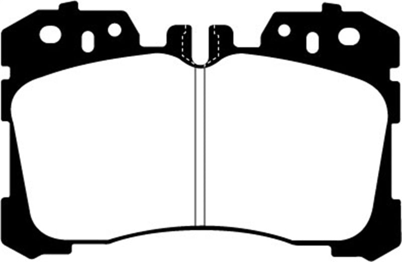 EBC 07 + Lexus LS460 4.6 Yellowstuff Front Brake Pads - Brakes Rotors &