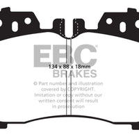 EBC 07 + Lexus LS460 4.6 Yellowstuff Front Brake Pads - Brakes Rotors &