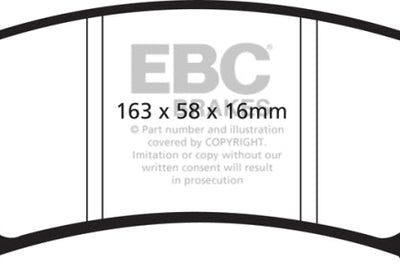 EBC 08-09 Buick Allure (Canada) 5.3 Yellowstuff Front Brake Pads - Brakes Rotors &