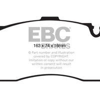EBC 08-10 BMW 135 3.0 Twin Turbo Bluestuff Front Brake Pads - Brakes Rotors &