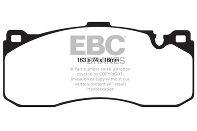 EBC 08-10 BMW 135 3.0 Twin Turbo Bluestuff Front Brake Pads - Brakes Rotors &