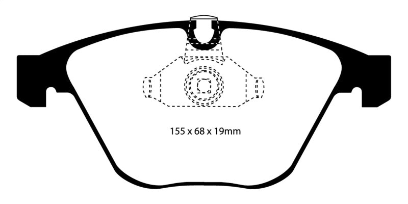 EBC 08-10 BMW M3 4.0 (E90) Yellowstuff Front Brake Pads - Brakes Rotors &