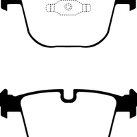 EBC 08-10 BMW M3 4.0 (E90) Yellowstuff Rear Brake Pads - Brakes Rotors &