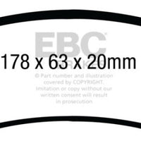 EBC 08-10 Ford F250 (inc Super Duty) 5.4 (2WD) Extra Duty Front Brake Pads - Brakes Rotors &