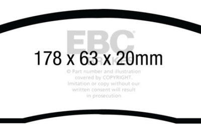 EBC 08-10 Ford F250 (inc Super Duty) 5.4 (2WD) Extra Duty Front Brake Pads - Brakes Rotors &