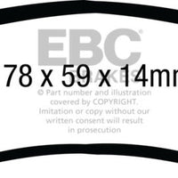 EBC 08-10 Ford F250 (inc Super Duty) 5.4 (2WD) Extra Duty Rear Brake Pads - Brakes Rotors &