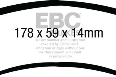 EBC 08-10 Ford F250 (inc Super Duty) 5.4 (2WD) Extra Duty Rear Brake Pads - Brakes Rotors &