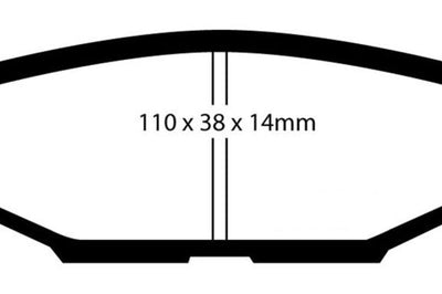 EBC 08-10 Subaru Impreza 2.5 Bluestuff Rear Brake Pads - Brakes Rotors &