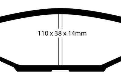 EBC 08-10 Subaru Impreza 2.5 Bluestuff Rear Brake Pads - Brakes Rotors &