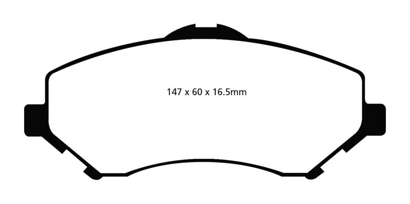 EBC 08-11 Chrysler Town & Country 3.3 Greenstuff Front Brake Pads - Brakes Rotors