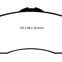 EBC 08-11 Chrysler Town & Country 3.3 Greenstuff Front Brake Pads - Brakes Rotors