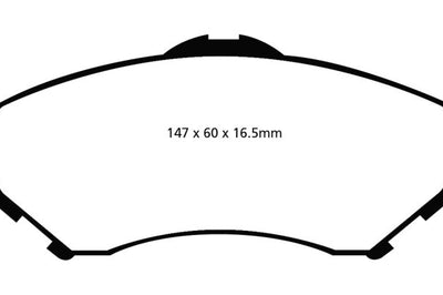 EBC 08-11 Chrysler Town & Country 3.3 Greenstuff Front Brake Pads - Brakes Rotors