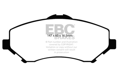 EBC 08-11 Chrysler Town & Country 3.3 Greenstuff Front Brake Pads - Brakes Rotors
