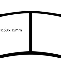 EBC 08-11 Lotus Exige 1.8 Supercharged (240) Yellowstuff Front Brake Pads - Brakes Rotors &