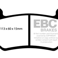 EBC 08-11 Lotus Exige 1.8 Supercharged (240) Yellowstuff Front Brake Pads - Brakes Rotors &