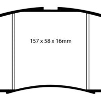 EBC 08-13 Infiniti EX35 3.5 Yellowstuff Front Brake Pads - Brakes Rotors &
