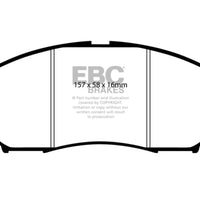 EBC 08-13 Infiniti EX35 3.5 Yellowstuff Front Brake Pads - Brakes Rotors &