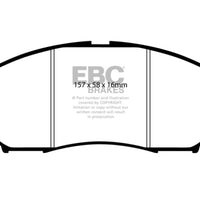 EBC 08-13 Infiniti EX35 3.5 Yellowstuff Front Brake Pads - Brakes Rotors &