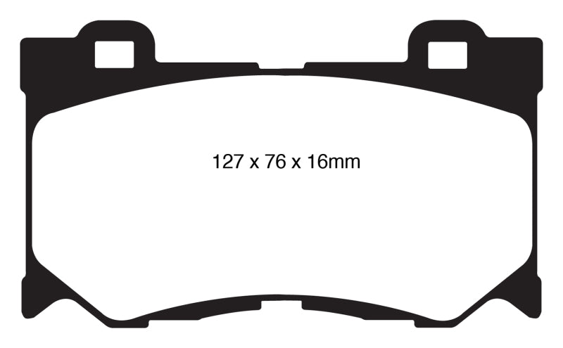 EBC 08-13 Infiniti FX50 5.0 Yellowstuff Front Brake Pads - Brakes Rotors &